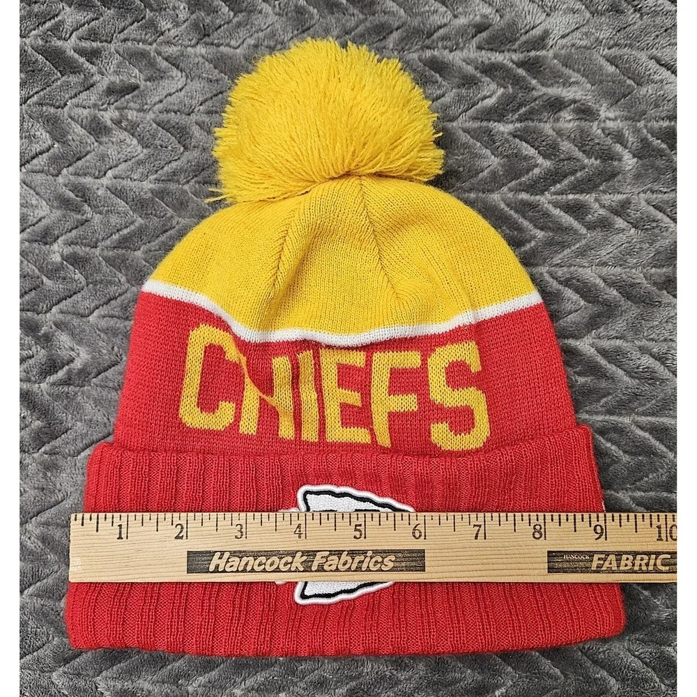 Authentic New Era‎ Kansas City Chiefs NFL Knit Beanie Cold Weather Hat Football
